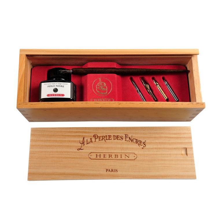 HERBIN Coffret "La Perle des Encres"-Coffret Stylo-Herbin-Perle noire-Papeterie du Dôme