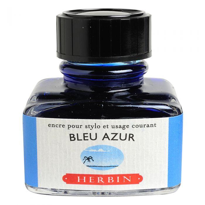 Herbin Flacon Encre à Écrire 30ml-Encre-Herbin-Bleu Azur-Papeterie du Dôme