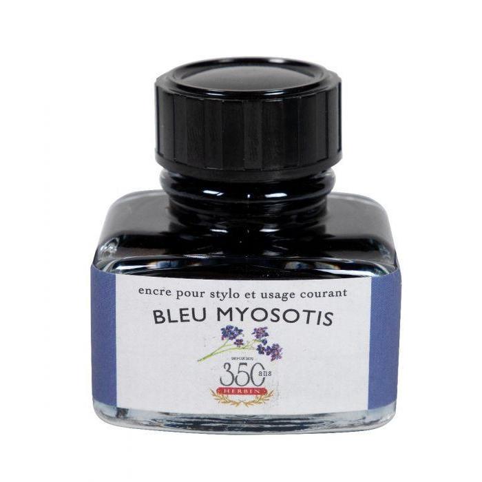 Herbin Flacon Encre à Écrire 30ml-Encre-Herbin-Bleu Myosotis-Papeterie du Dôme