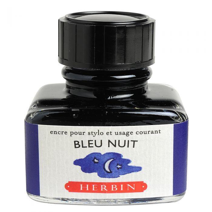 Herbin Flacon Encre à Écrire 30ml-Encre-Herbin-Bleu Nuit-Papeterie du Dôme