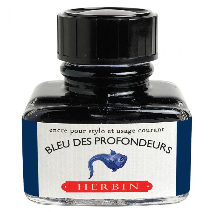 Herbin Flacon Encre à Écrire 30ml-Encre-Herbin-Bleu des Profondeurs-Papeterie du Dôme