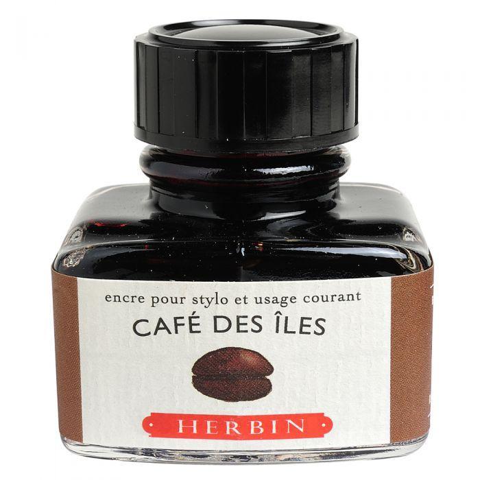 Herbin Flacon Encre à Écrire 30ml-Encre-Herbin-Café des Îles-Papeterie du Dôme