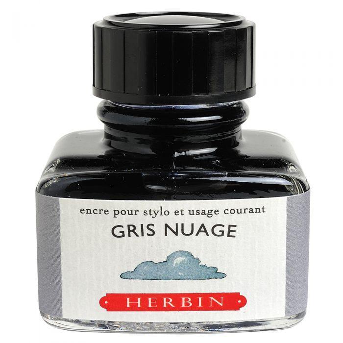 Herbin Flacon Encre à Écrire 30ml-Encre-Herbin-Gris Nuage-Papeterie du Dôme