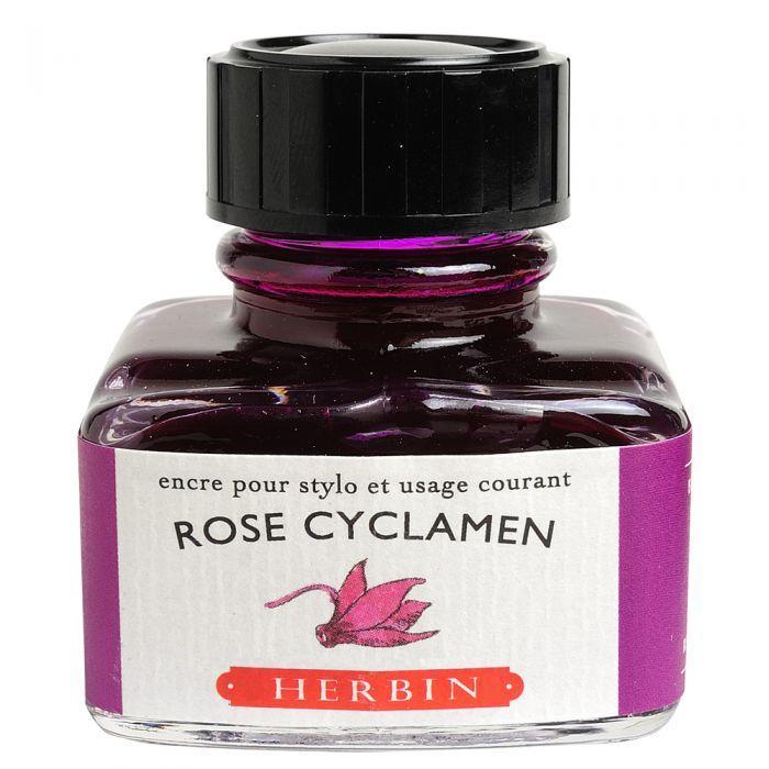 Herbin Flacon Encre à Écrire 30ml-Encre-Herbin-Rose Cyclamen-Papeterie du Dôme