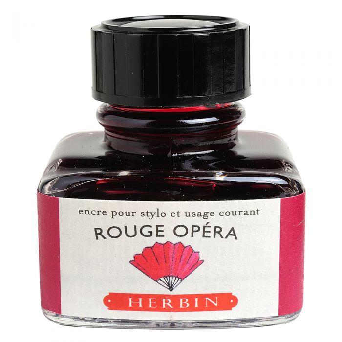 Herbin Flacon Encre à Écrire 30ml-Encre-Herbin-Rouge Opéra-Papeterie du Dôme