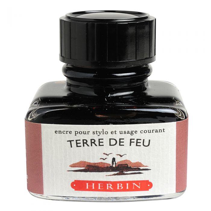 Herbin Flacon Encre à Écrire 30ml-Encre-Herbin-Terre de Feu-Papeterie du Dôme