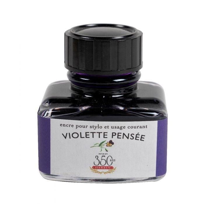 Herbin Flacon Encre à Écrire 30ml-Encre-Herbin-Violette Pensée-Papeterie du Dôme