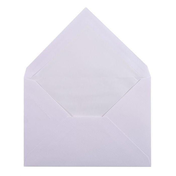 LALO Vergé 25 Enveloppes C6 Doublées-Enveloppes-Lalo-Extra Blanc-Papeterie du Dôme