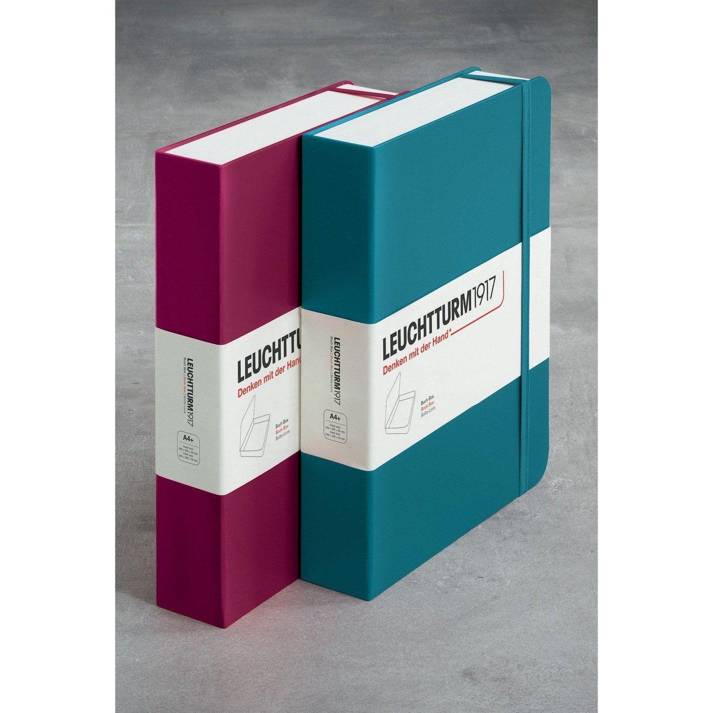 LCHT Boîte Archive en Forme de Livre-Boîte-Leuchtturm 1917-Pacific Green-Papeterie du Dôme