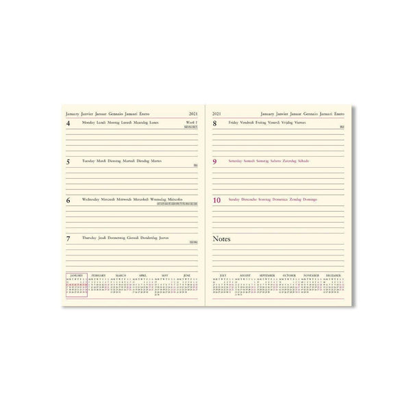 Letts Agenda Lecassa A5 Semainier-Agenda-Letts-Papeterie du Dôme