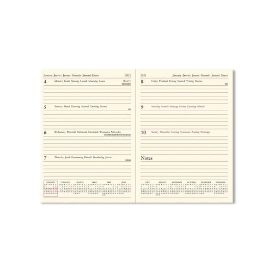 Letts Agenda Lecassa A5 Semainier-Agenda-Letts-Papeterie du Dôme