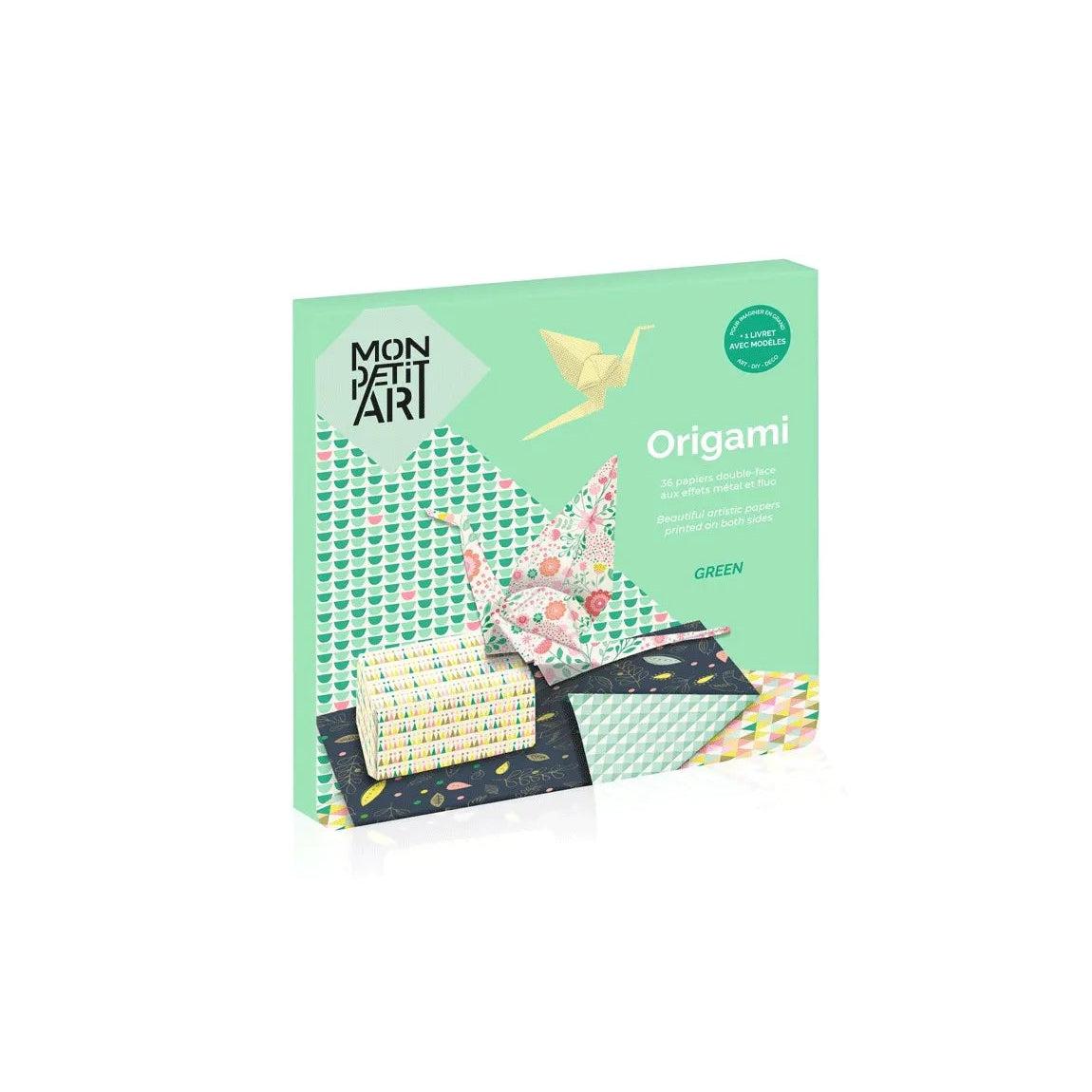 MPA Coffret Origami-Papeterie-Mon Petit Art-Vert-Papeterie du Dôme