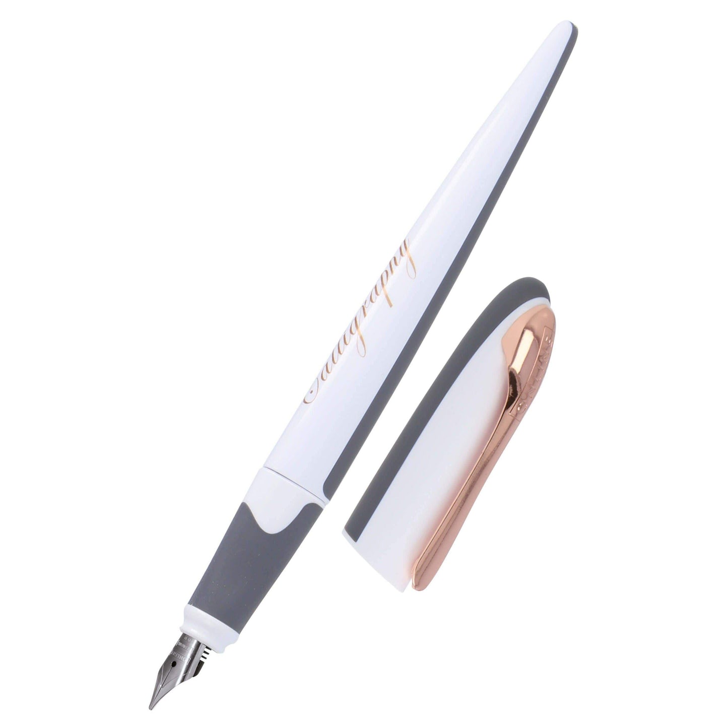 ONL Air Stylo Plume Calligraphique-Stylo Plume-Online-0.8 mm-Blanc / Rose-Papeterie du Dôme