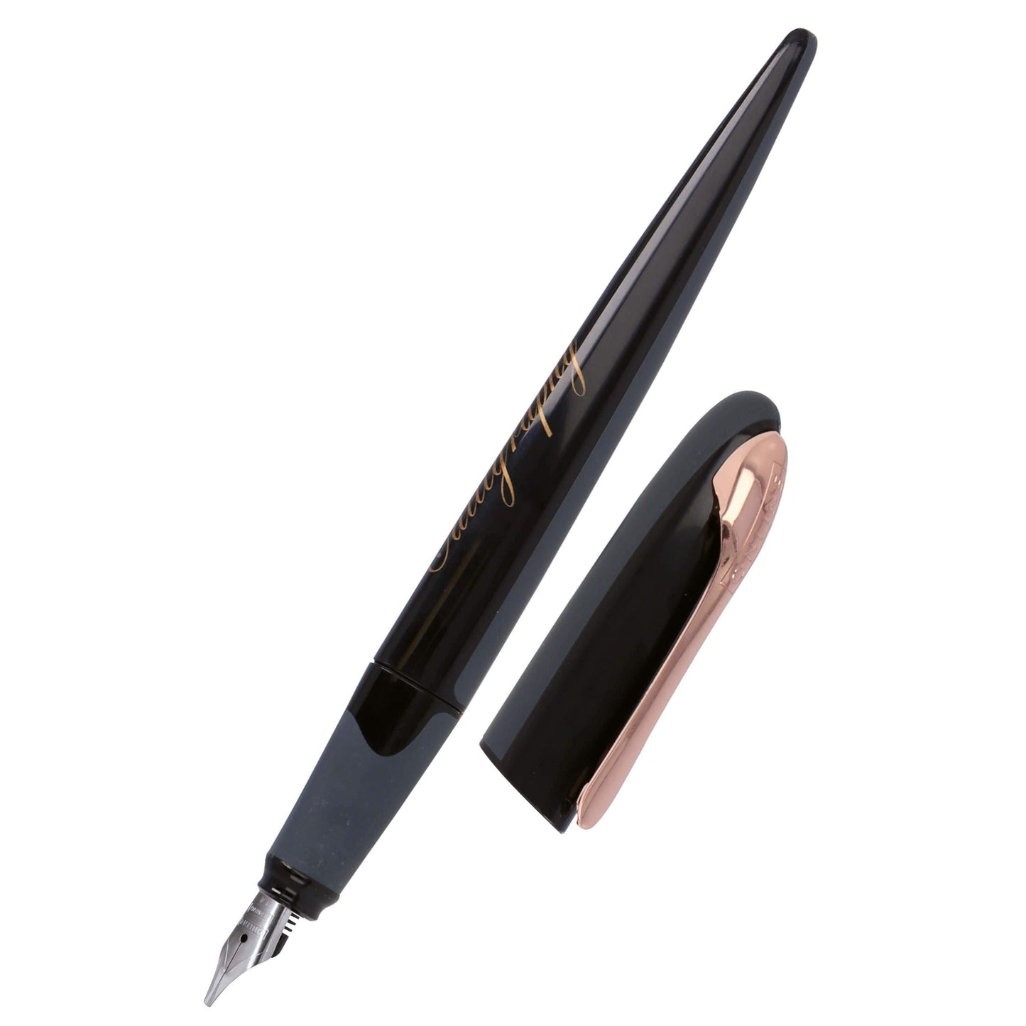 ONL Air Stylo Plume Calligraphique-Stylo Plume-Online-1.4 mm-Noir / Rose-Papeterie du Dôme