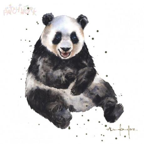 PAT Carte Alison's Ark-Carterie-Patchwork-Andy Panda-Papeterie du Dôme