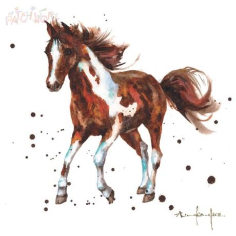 PAT Carte Alison's Ark-Carterie-Patchwork-Foal-Papeterie du Dôme