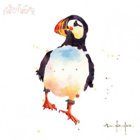 PAT Carte Alison's Ark-Carterie-Patchwork-Puffin Prim-Papeterie du Dôme
