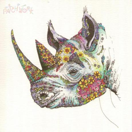 PAT Carte Doodleicious Art-Carterie-Patchwork-DOODLE 285-Papeterie du Dôme