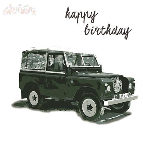 PAT Carte Smart Casual-Carterie-Patchwork-Range Rover 4x4-Papeterie du Dôme