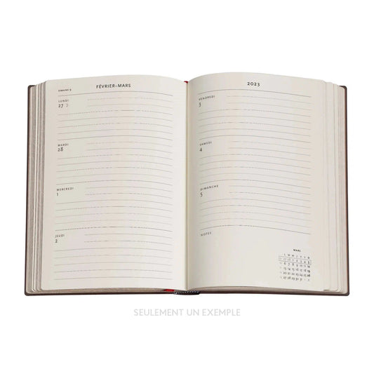 PBKS Agenda Midi Semainier Horizontal Flexis Souple-Agenda-Paperblanks-Papeterie du Dôme