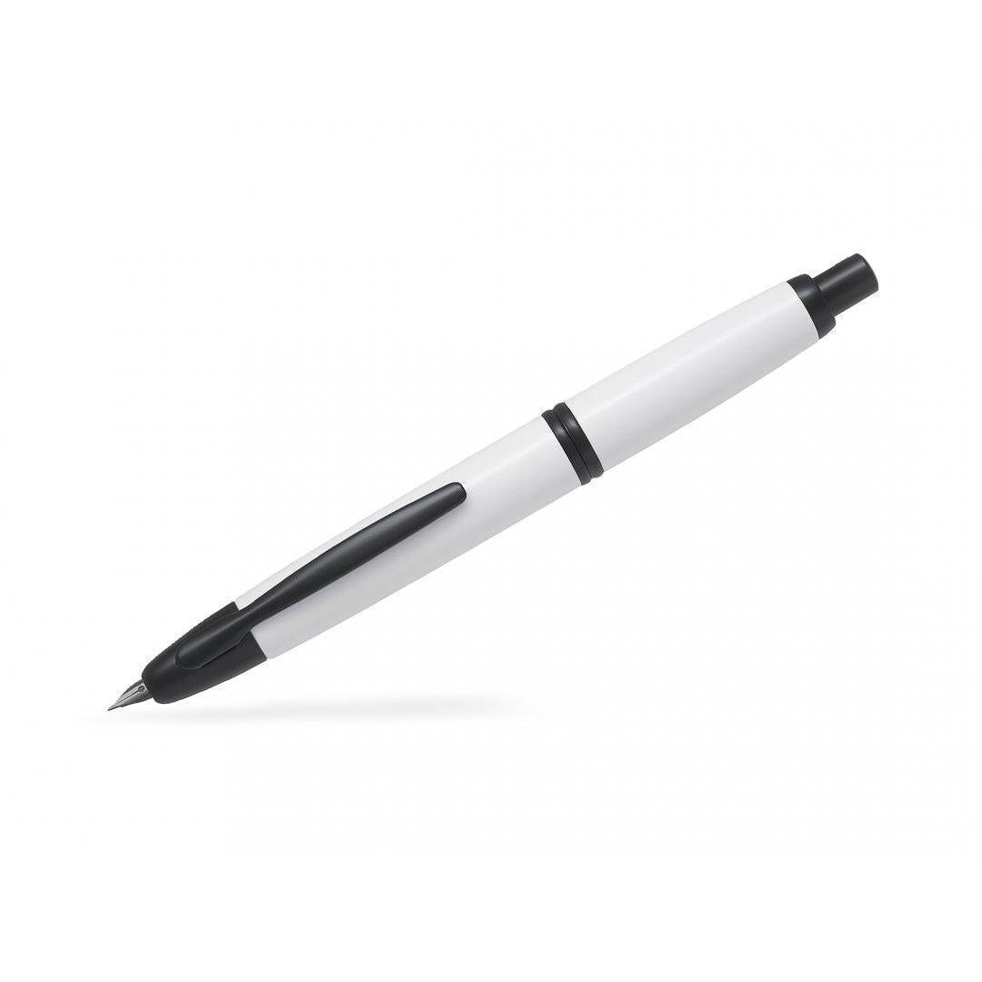 PLT Capless Attributs Noirs Satinées Blanc Stylo Plume-Stylo Plume-Pilot-Papeterie du Dôme