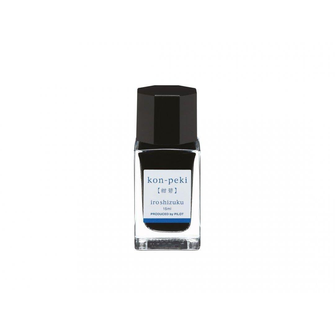 PLT Flacon d'Encre Iroshizuku 15ml-Encre-Pilot-Bleu Kon-Peki-Papeterie du Dôme