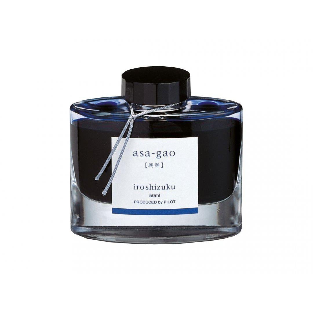 PLT Flacon d'Encre Iroshizuku 50ml-Encre-Pilot-Bleu Asa-Gao-Papeterie du Dôme