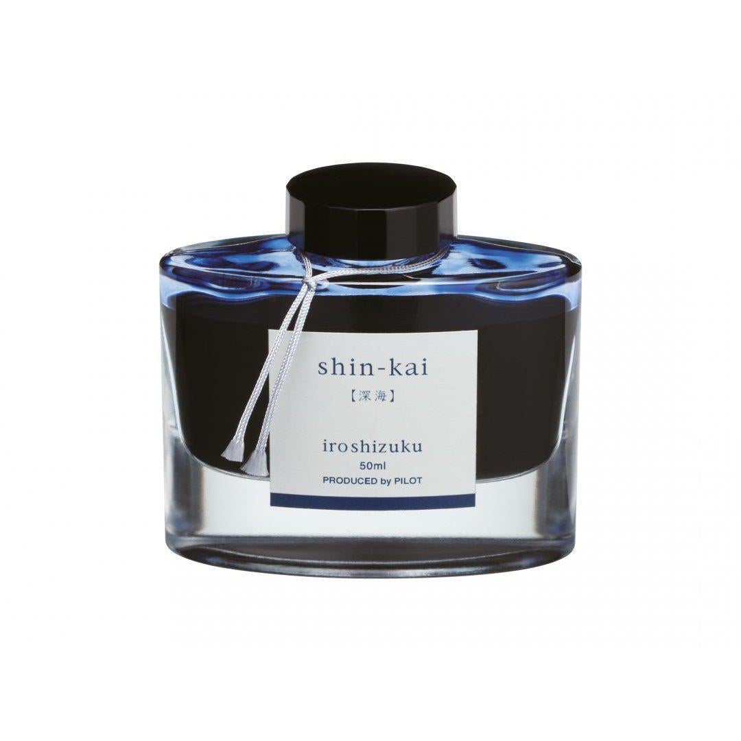 PLT Flacon d'Encre Iroshizuku 50ml-Encre-Pilot-Bleu Shin-Kai-Papeterie du Dôme