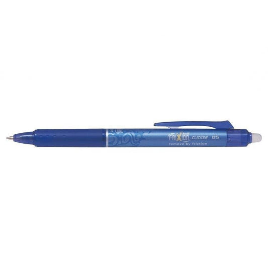 PLT FriXion Roller Ball Clicker Fin-Stylo Roller-Pilot Basics-Bleu-Papeterie du Dôme
