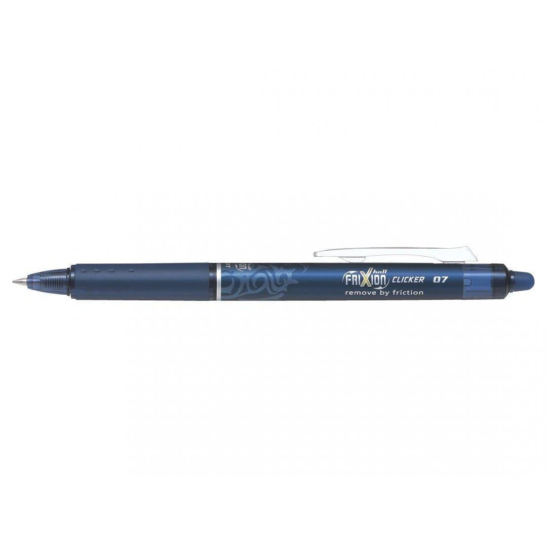 PLT FriXion Roller Ball Clicker Moyen-Stylo Roller-Pilot Basics-Bleu Noir-Papeterie du Dôme