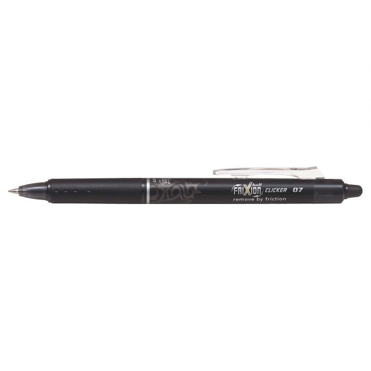 PLT FriXion Roller Ball Clicker Moyen-Stylo Roller-Pilot Basics-Noir-Papeterie du Dôme