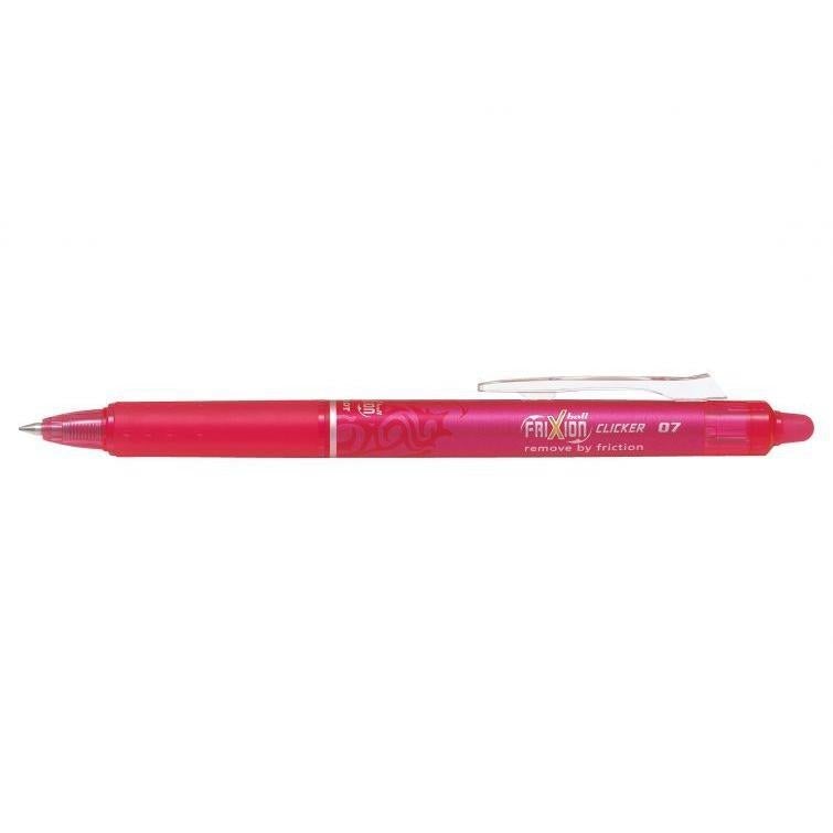 PLT FriXion Roller Ball Clicker Moyen-Stylo Roller-Pilot Basics-Rose-Papeterie du Dôme