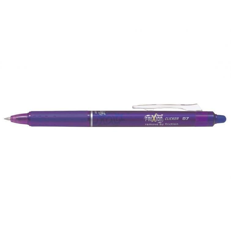 PLT FriXion Roller Ball Clicker Moyen-Stylo Roller-Pilot Basics-Violet-Papeterie du Dôme