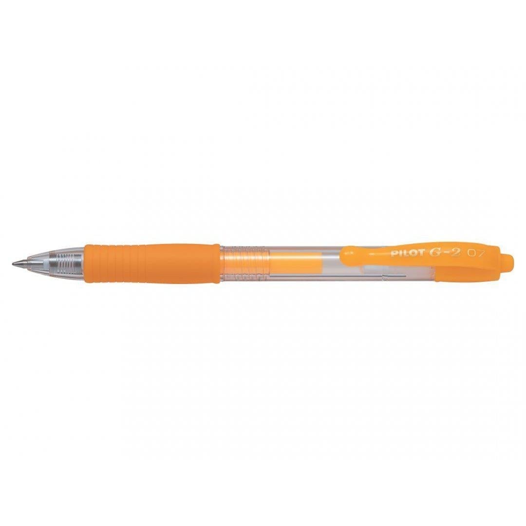 PLT G2 Roller Néon Pointe Moyenne-Stylo Roller-Pilot Basics-Abricot-Papeterie du Dôme