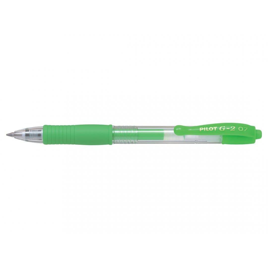 PLT G2 Roller Néon Pointe Moyenne-Stylo Roller-Pilot Basics-Vert-Papeterie du Dôme