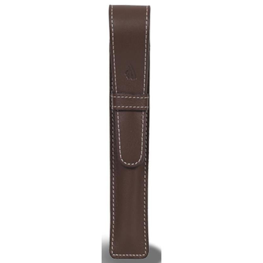 RCF Fourreau à Rabat 1 Stylo Riviera-Étui à Stylos-Récife-Chocolat-Papeterie du Dôme