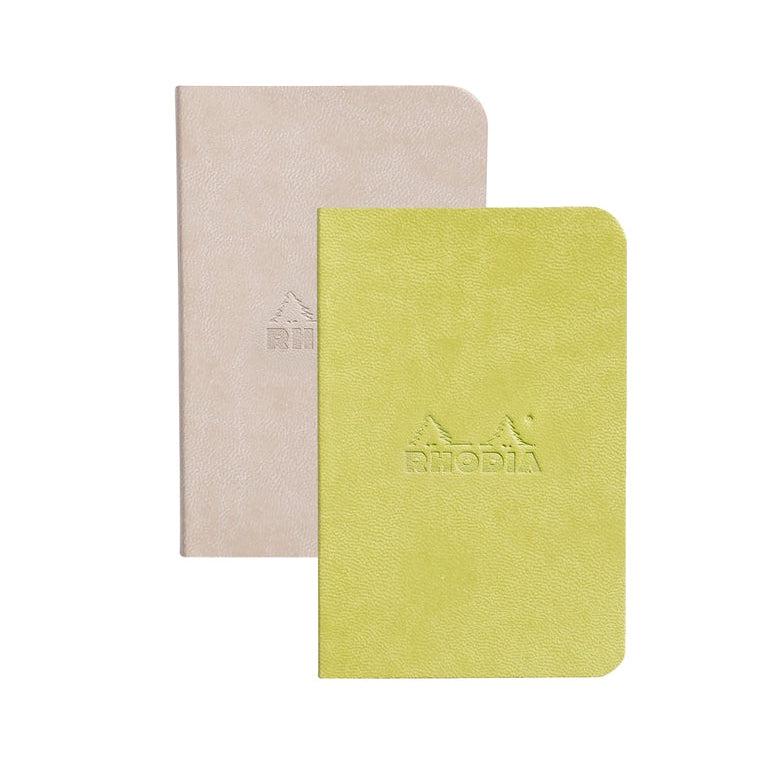 RHD Rhodiarama 2 Carnet Souple 7x10-Carnet-Rhodia-Beige/Anis-Papeterie du Dôme
