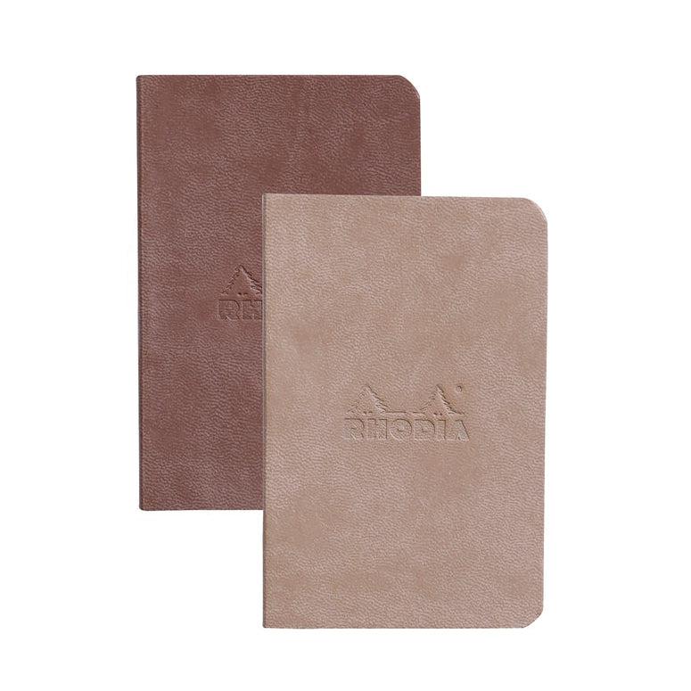 RHD Rhodiarama 2 Carnet Souple 7x10-Carnet-Rhodia-Chocolat/Taupe-Papeterie du Dôme