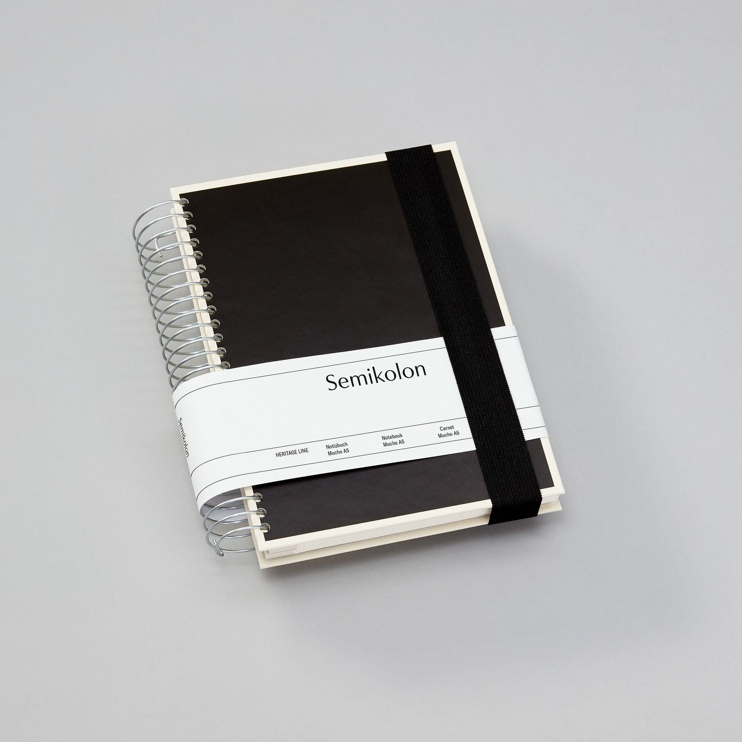 SMK Carnet A5 Mucho-Carnet-Semikolon-A5-Noir-Crème-Papeterie du Dôme