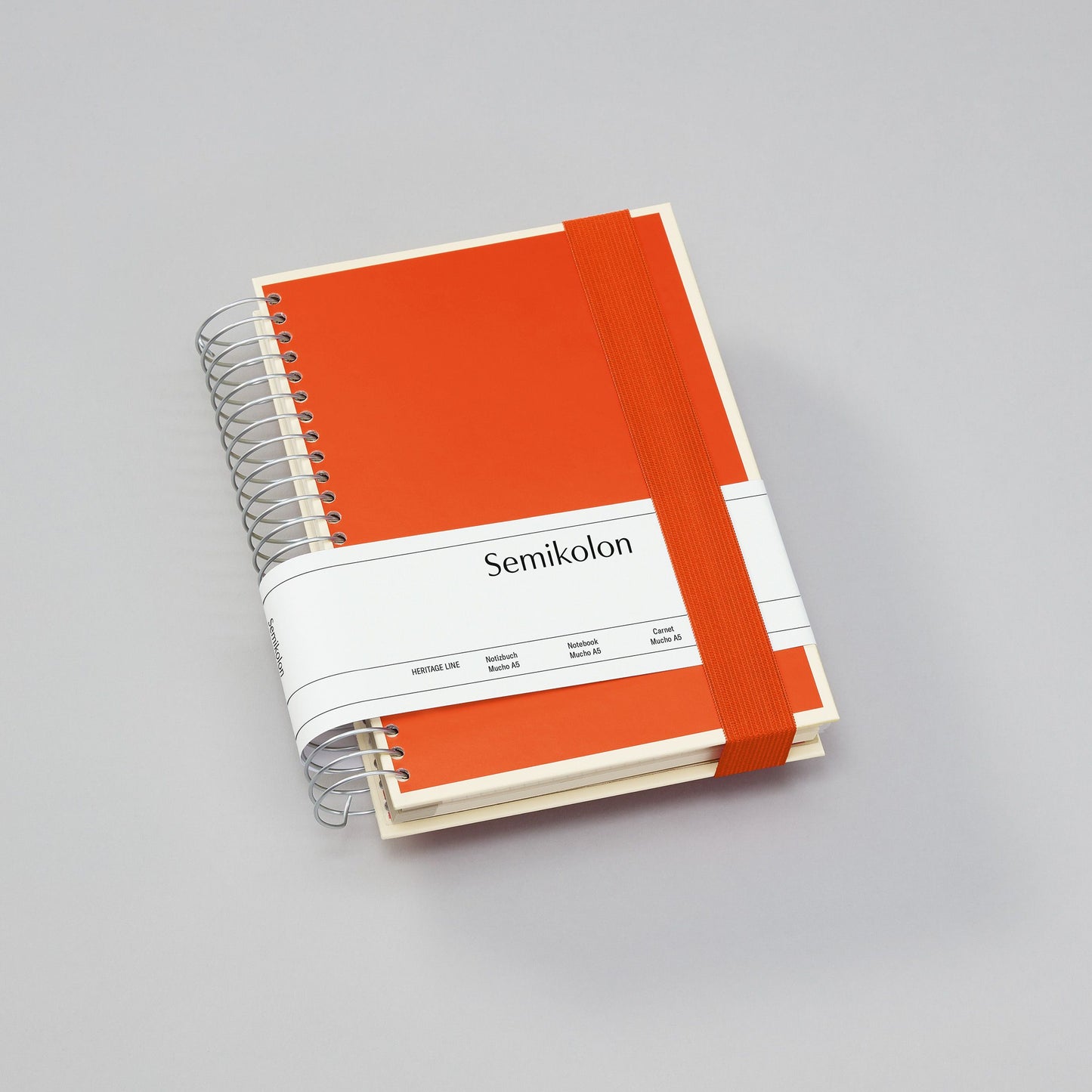 SMK Carnet A5 Mucho-Carnet-Semikolon-A5-Orange-Crème-Papeterie du Dôme