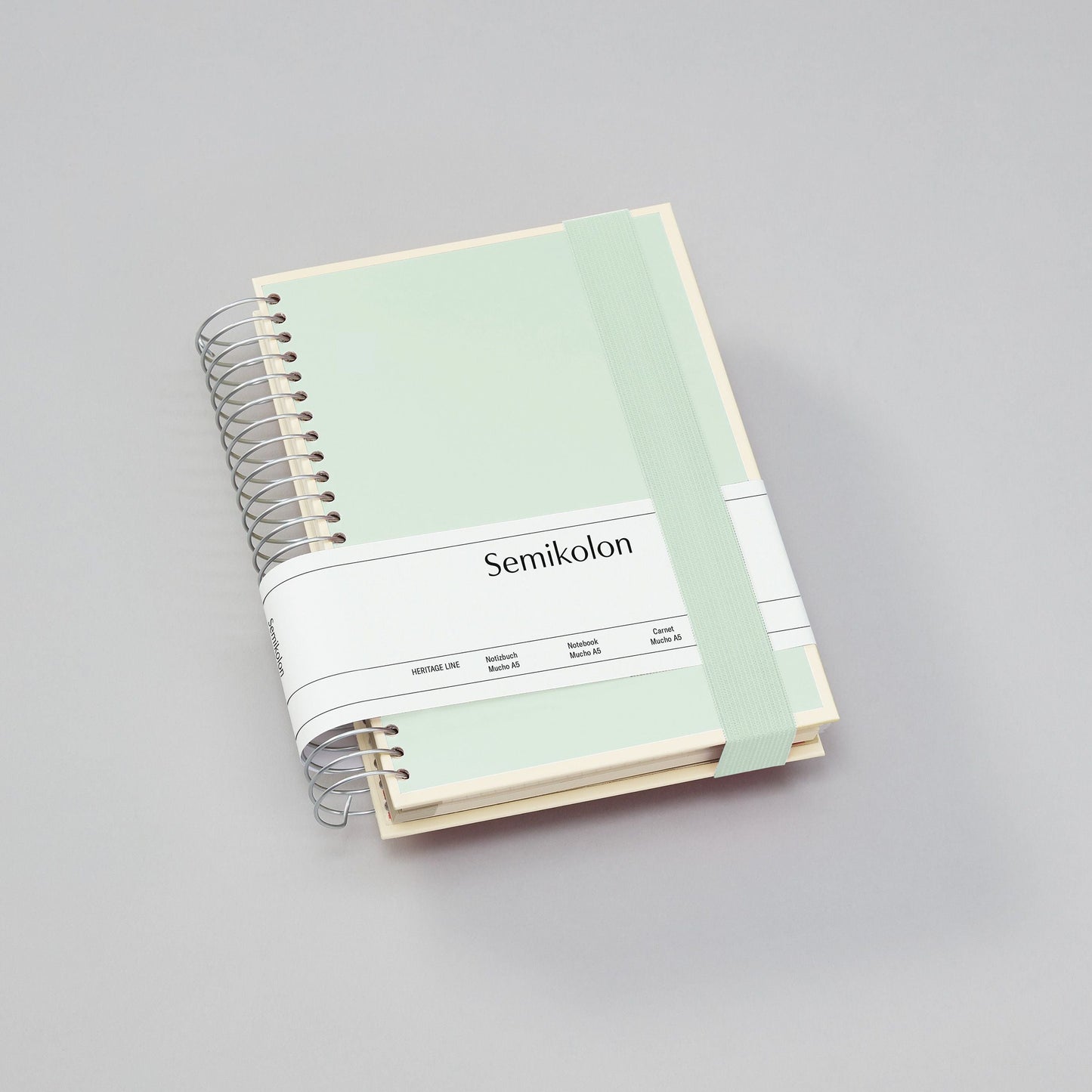 SMK Carnet A5 Mucho-Carnet-Semikolon-A5-Moss-Crème-Papeterie du Dôme