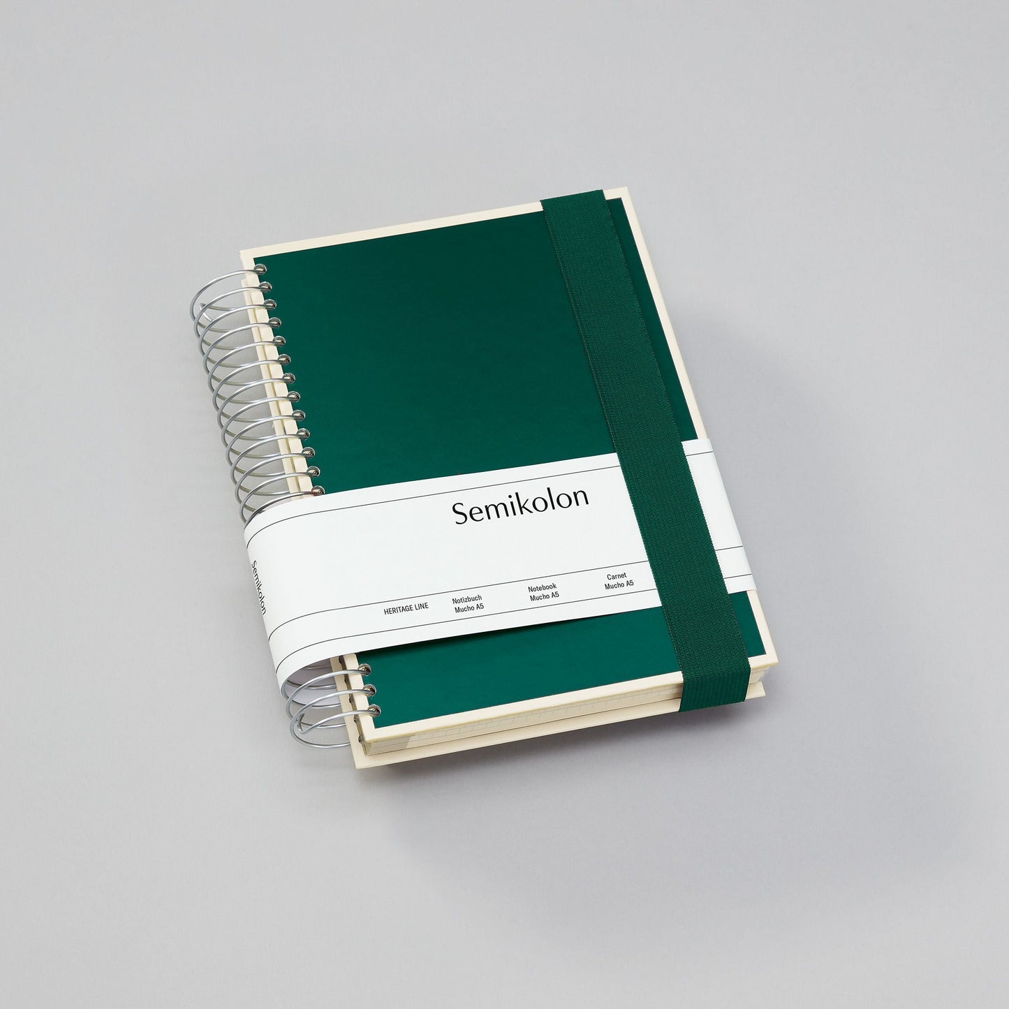 SMK Carnet A5 Mucho-Carnet-Semikolon-A5-Forest-Crème-Papeterie du Dôme