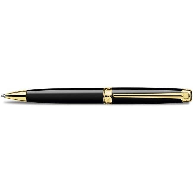 Stylo Bille Caran d'Ache Léman Ebony Noir Plaqué Or-Stylo Bille-Caran d'Ache-Papeterie du Dôme