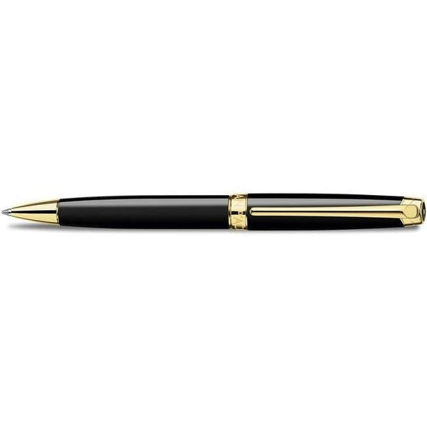 Stylo Bille Caran d'Ache Léman Ebony Noir Plaqué Or-Stylo Bille-Caran d'Ache-Papeterie du Dôme