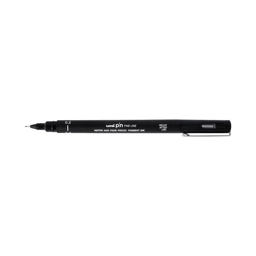 UNI Feutre Pin-Stylo Feutre-Uni-ball-0.2 mm-Noir-Papeterie du Dôme