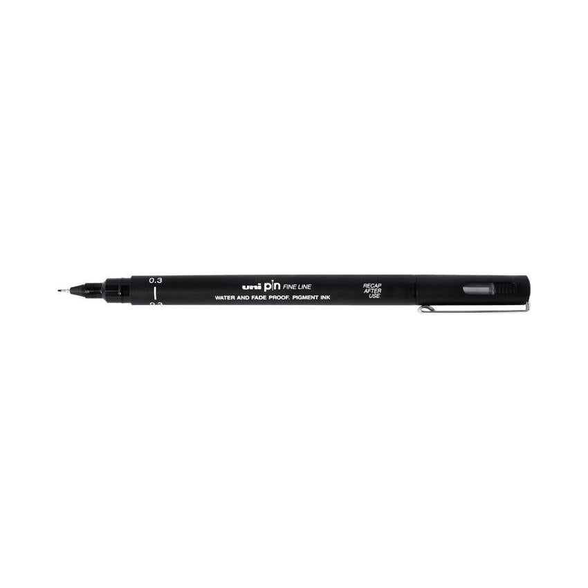 UNI Feutre Pin-Stylo Feutre-Uni-ball-0.3 mm-Noir-Papeterie du Dôme