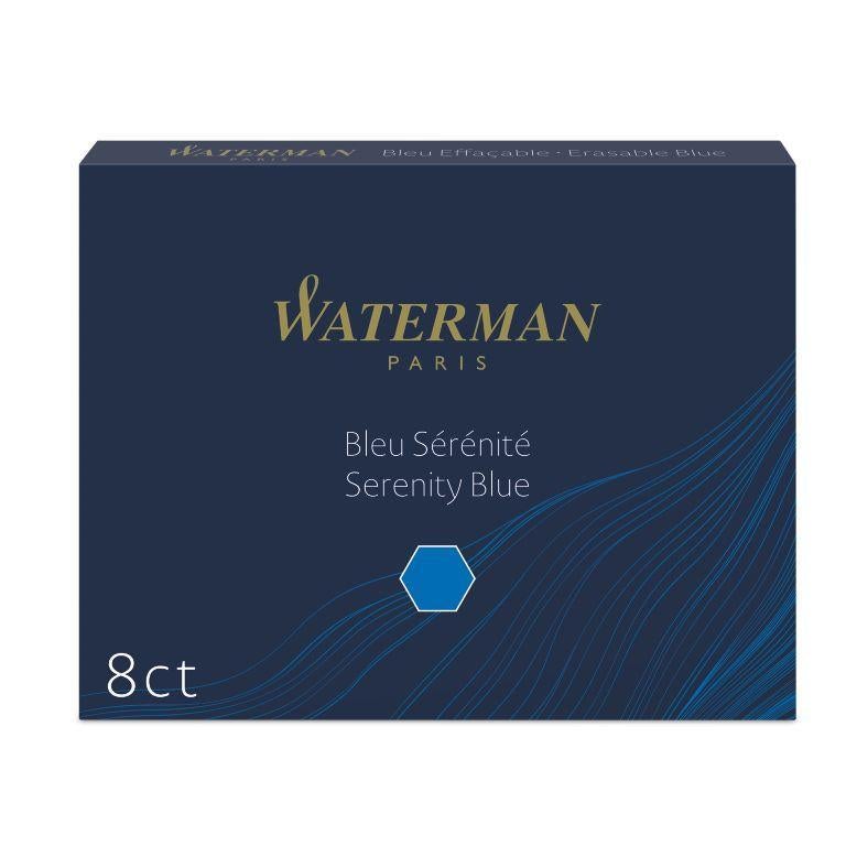 WMN Cartouches Encre Longues-Encre-Waterman-Bleu Sérénité-Papeterie du Dôme