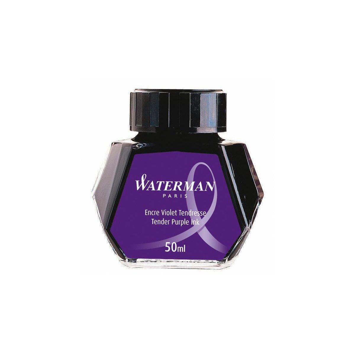 WMN Flacon D'Encre 50ml-Encre-Waterman-Violet Tendresse-Papeterie du Dôme