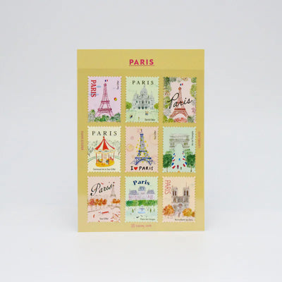 L’après-midi — Autocollants timbres-poste Paris