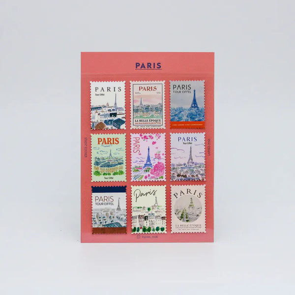 L’après-midi — Autocollants timbres-poste Paris